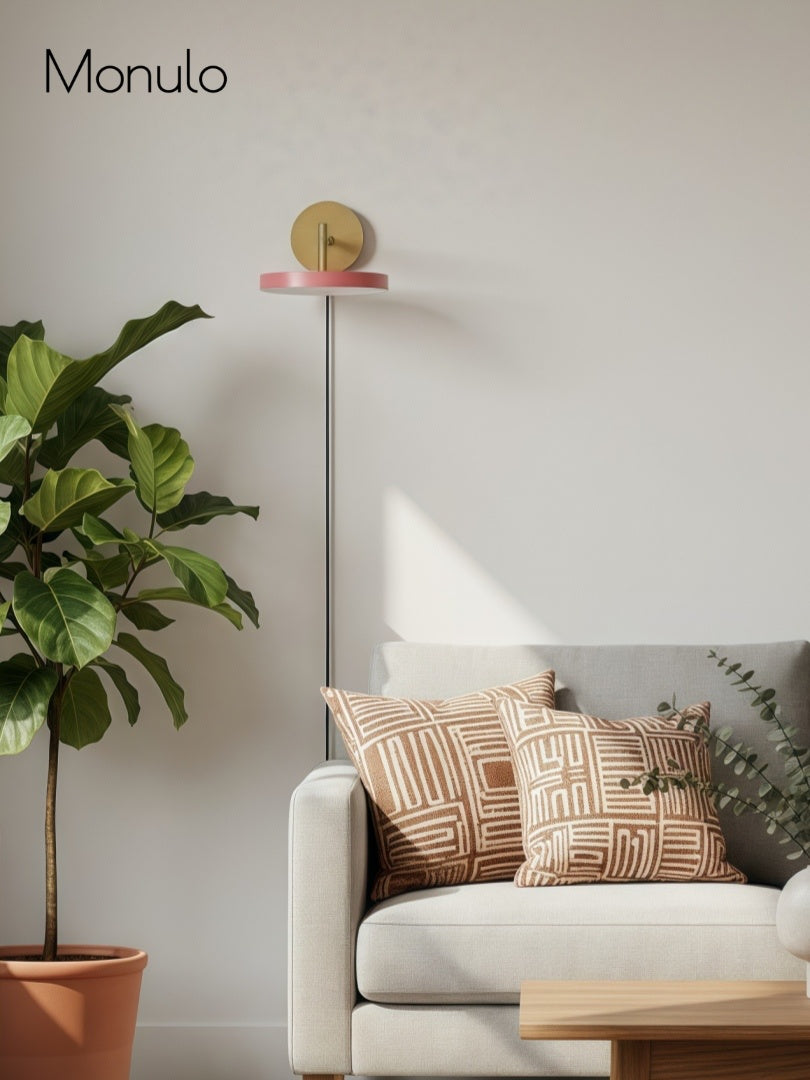 Scandinavian Monochrome Metal Wall-Lamp – Lighting for Bedroom Decor | Souliia