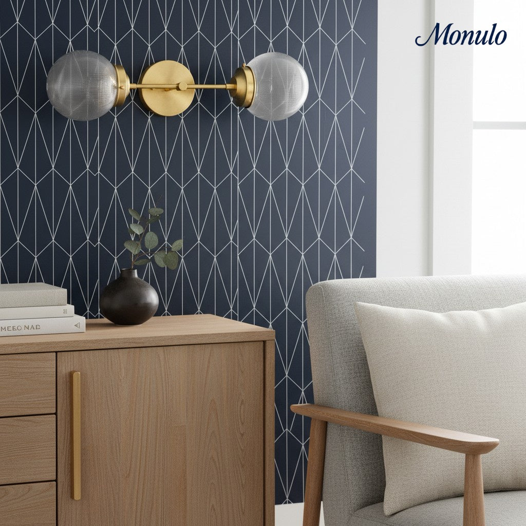 Lumio Globe Modern Dual Vanity Wall Sconce – Transitional Bathroom & Hallway Lighting | Souliia