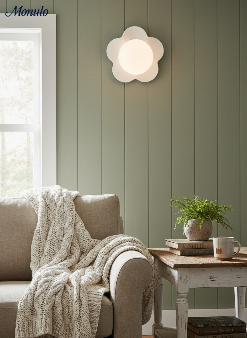 Rivolence Petal Inspired Sculptural Wall Lamp for Living Room & Bedroom | Souliia