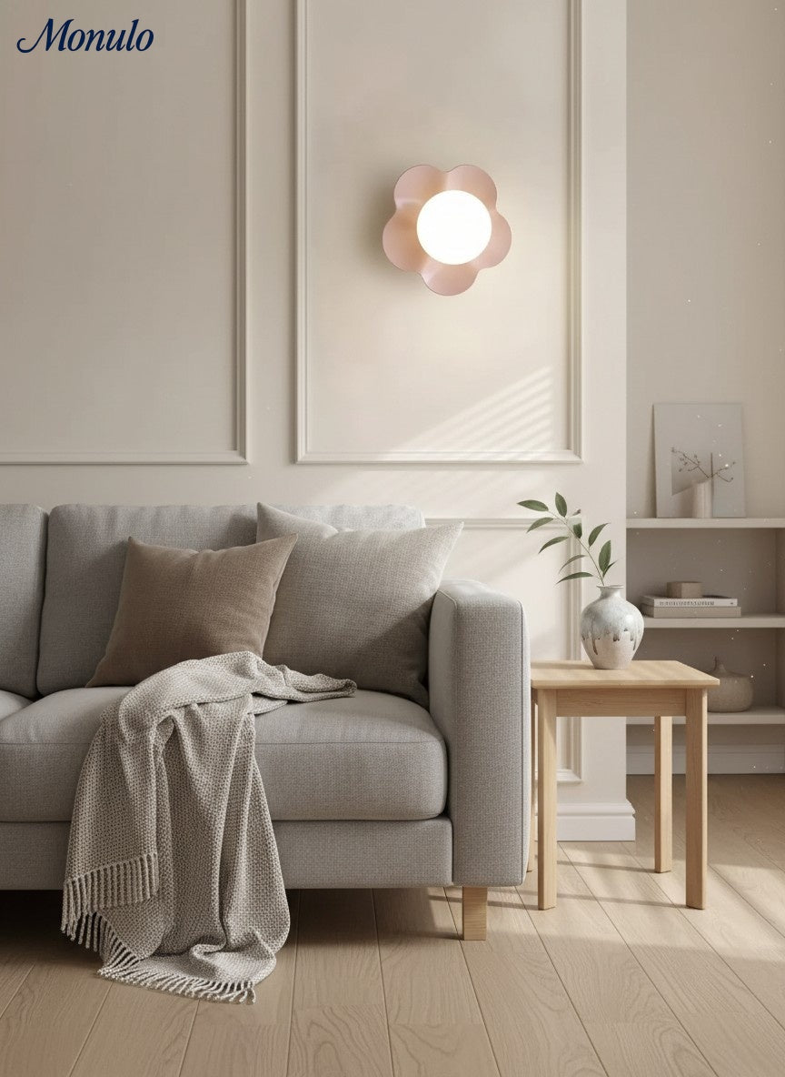 Rivolence Petal Inspired Sculptural Wall Lamp for Living Room & Bedroom | Souliia