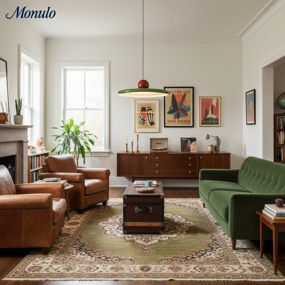 Lampada a sospensione Verdoma con disco e sfera - Lampada a sospensione in stile nordico per isole cucina e sale da pranzo | Souliia