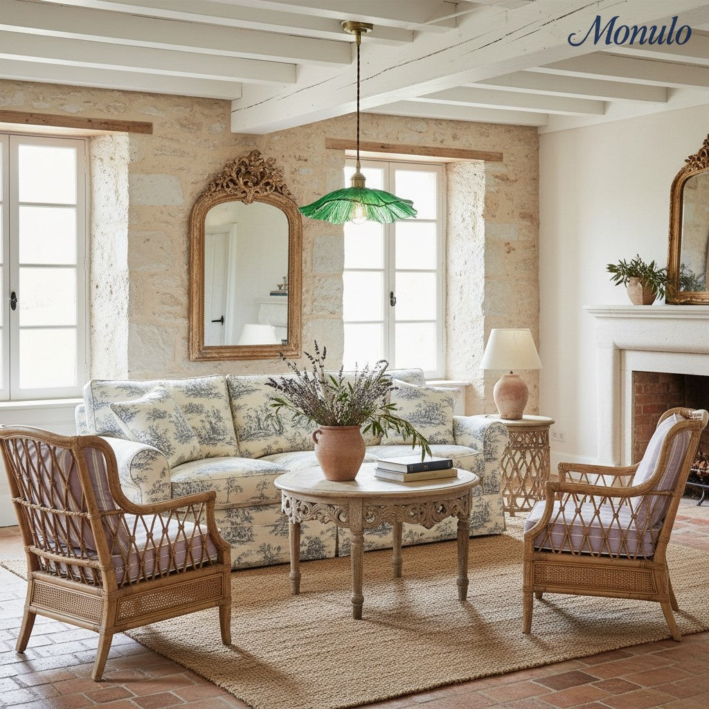 Verdoma Floral Glass Pendant - Vintage Style Hanging Light for Dining Rooms | Souliia