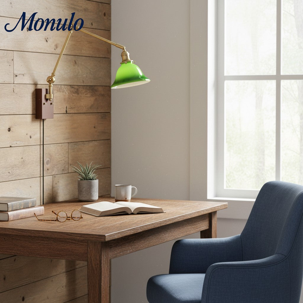Verdoma Refined Swing Arm Wall Lamp - Adjustable Arm in Modern Classic Style for Living and Bedroom Lighting | Souliia