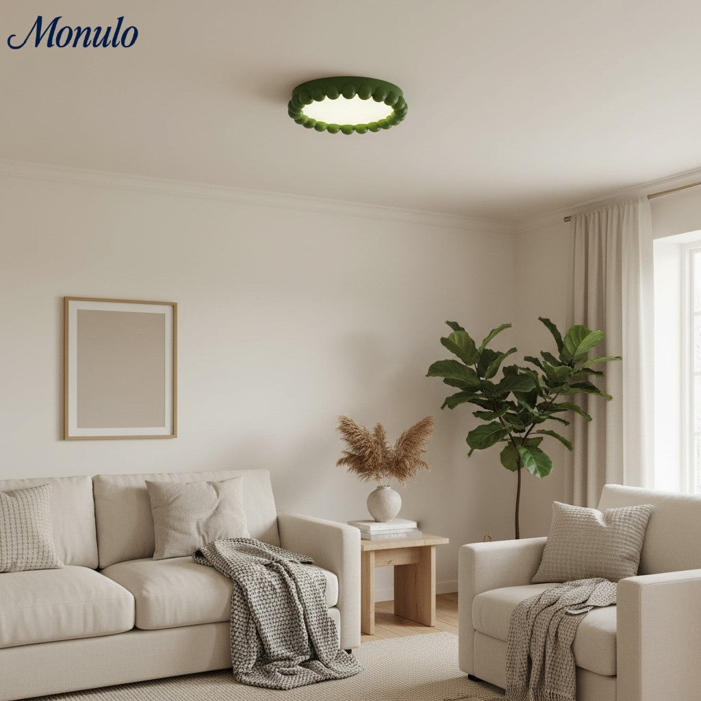 Resinova Modern Minimalist Resin Ceiling Light - Low-Profile Indoor Lighting for Bedrooms | Souliia