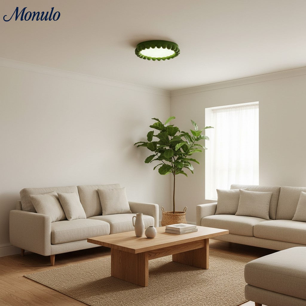 Resinova Modern Minimalist Resin Ceiling Light - Low-Profile Indoor Lighting for Bedrooms | Souliia