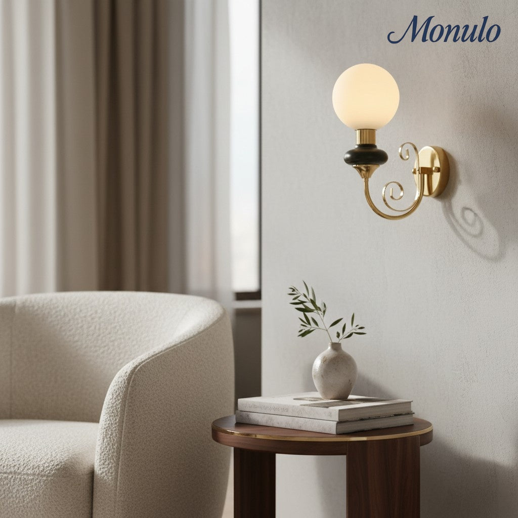 Radiara sculptural vertical metal wall lamp – modern sculptural wall sconce for living room and hallway | Souliia
