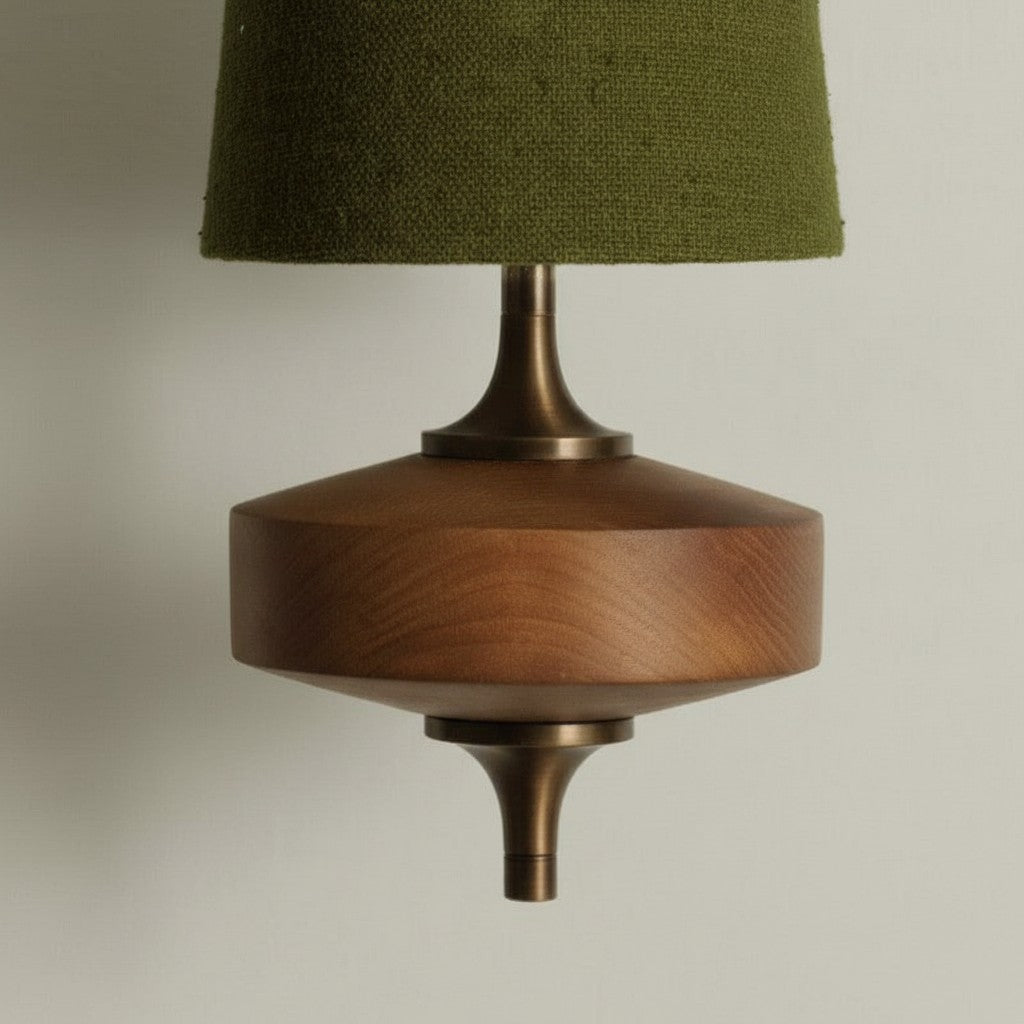 Rowan Retro Fabric Shade Wall Sconce – Classic Fabric Lighting For Bedroom | Souliia