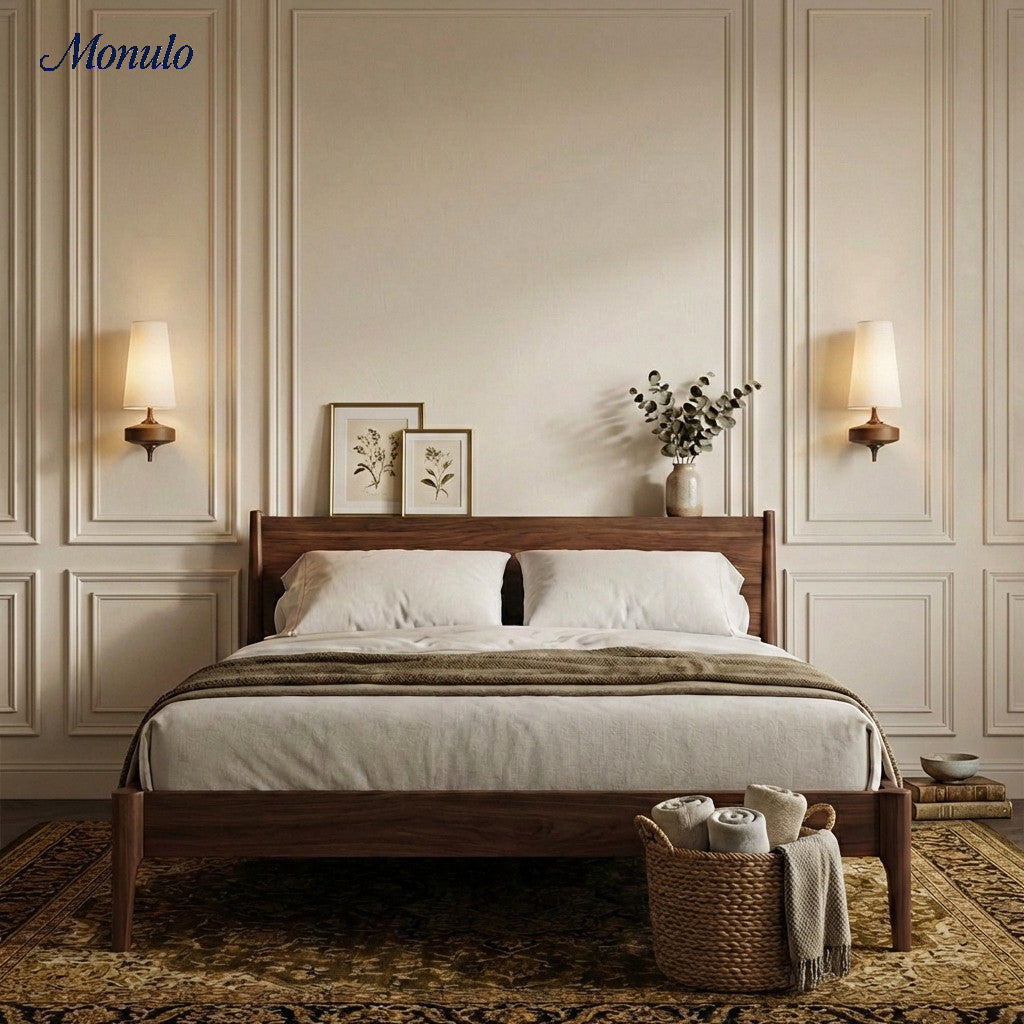 Rowan Retro Fabric Shade Wall Sconce – Classic Fabric Lighting For Bedroom | Souliia