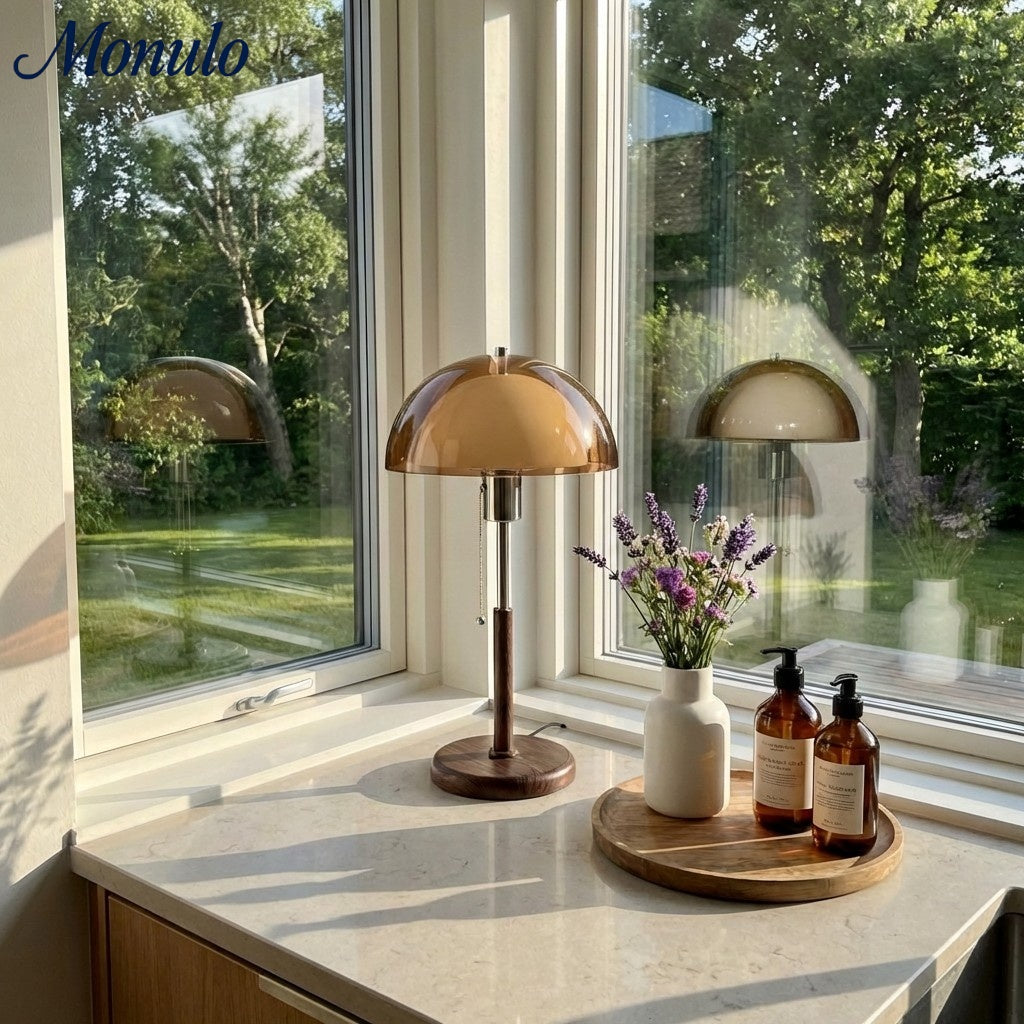 Sunset Afterglow Moderne Akzent-Tischlampe - Retro-Stil Lampe für Schlafzimmer oder Büro | Souliia