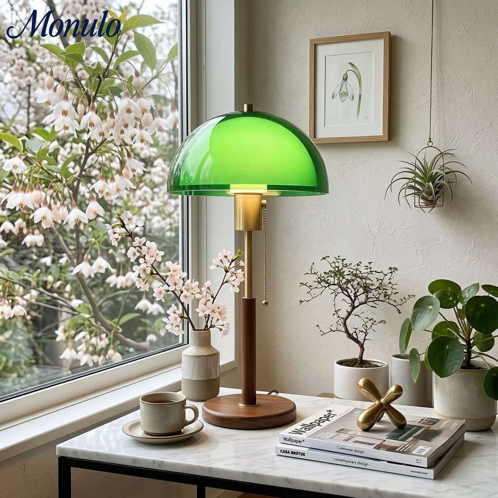 Sunset Afterglow Moderne Akzent-Tischlampe - Retro-Stil Lampe für Schlafzimmer oder Büro | Souliia