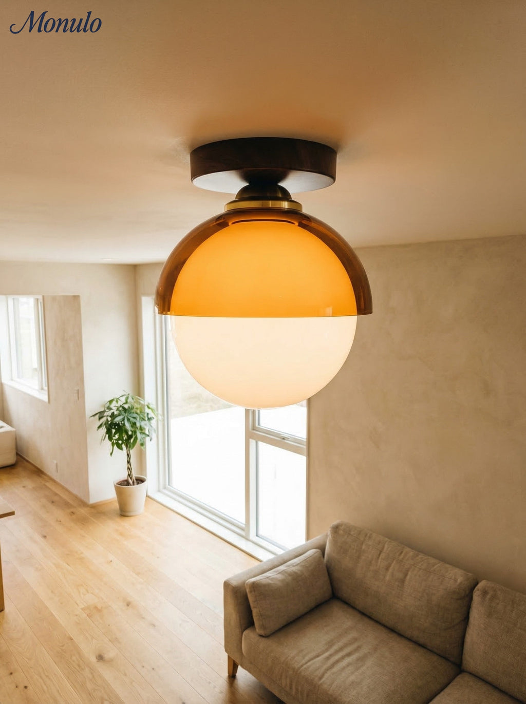 Sunset Afterglow Vintage Deckenleuchte für Flur und Eingangsbereich Moderne Ambientebeleuchtung | Souliia