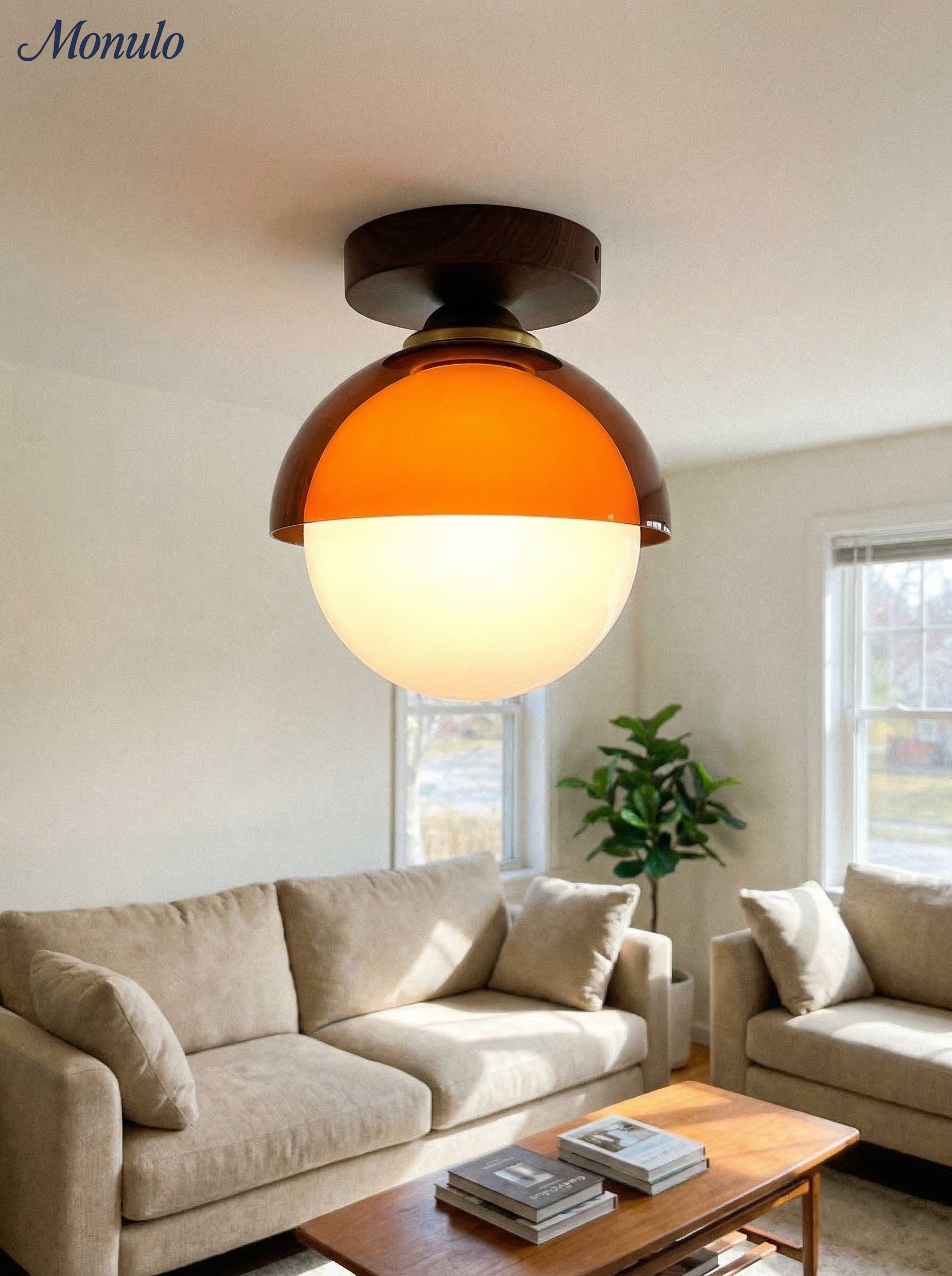 Sunset Afterglow Vintage Deckenleuchte für Flur und Eingangsbereich Moderne Ambientebeleuchtung | Souliia