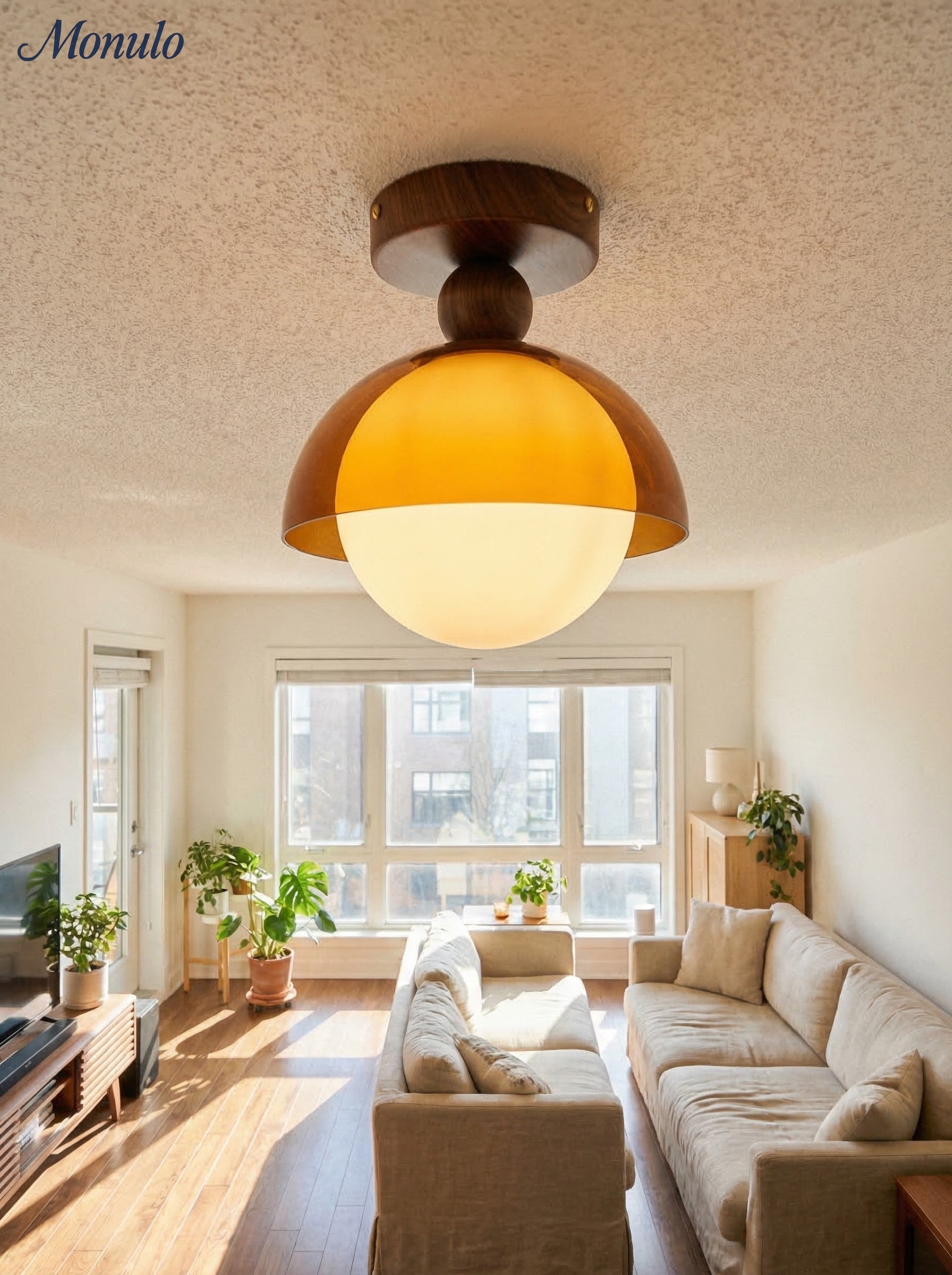 Sunset Afterglow Vintage Deckenleuchte für Flur und Eingangsbereich Moderne Ambientebeleuchtung | Souliia