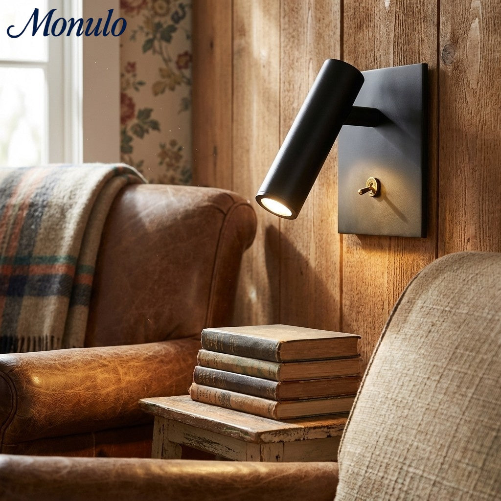 Slimlux Rotatable Minimal Aluminum LED Wall Sconce - Hallway Accent Glow | Souliia