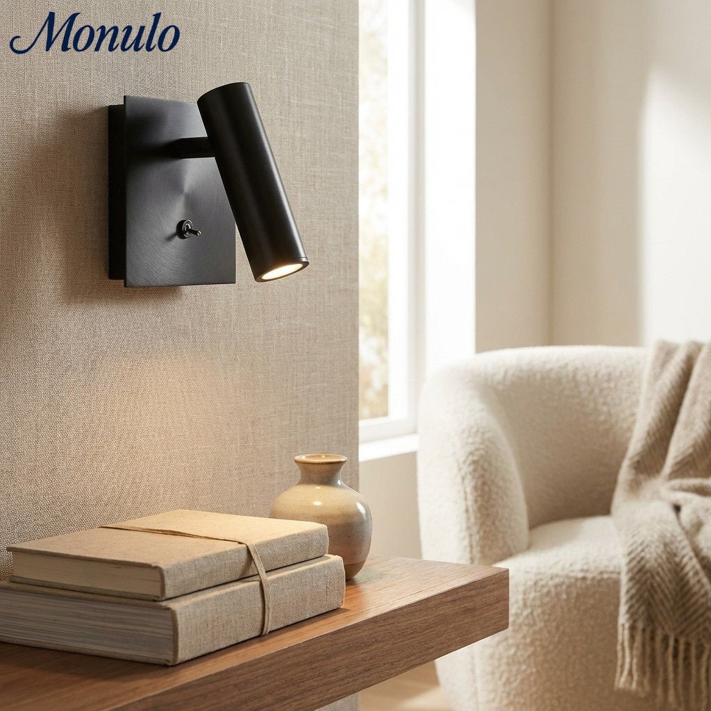 Slimlux Rotatable Minimal Aluminum LED Wall Sconce - Hallway Accent Glow | Souliia