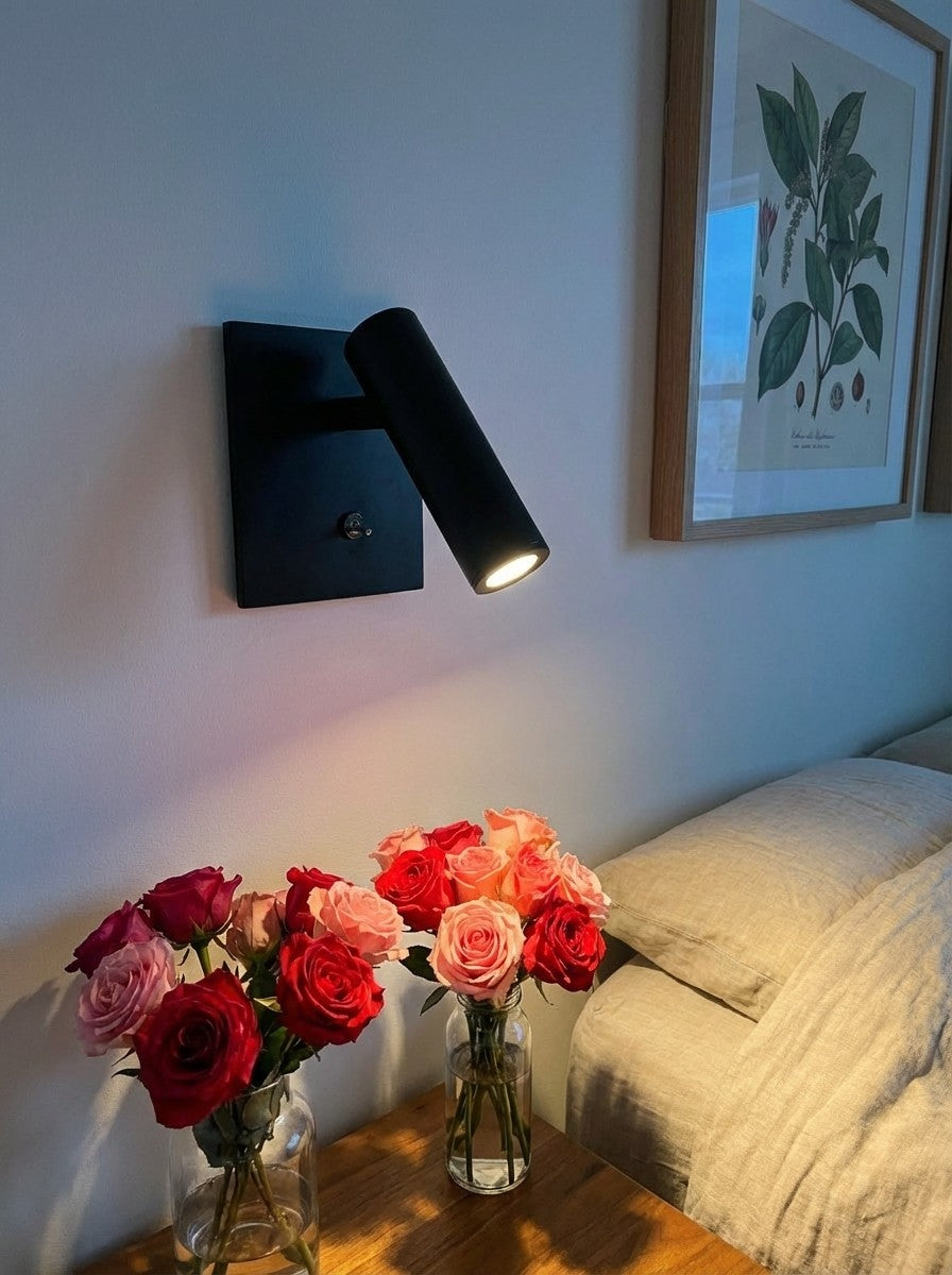 Slimlux Rotatable Minimal Aluminum LED Wall Sconce - Hallway Accent Glow | Souliia