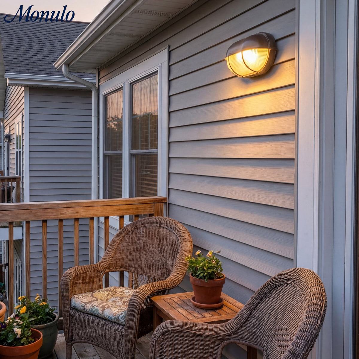 Morvane Geometric Aluminum Wall Sconce - Industrial Outdoor Lighting for Entryway | Souliia