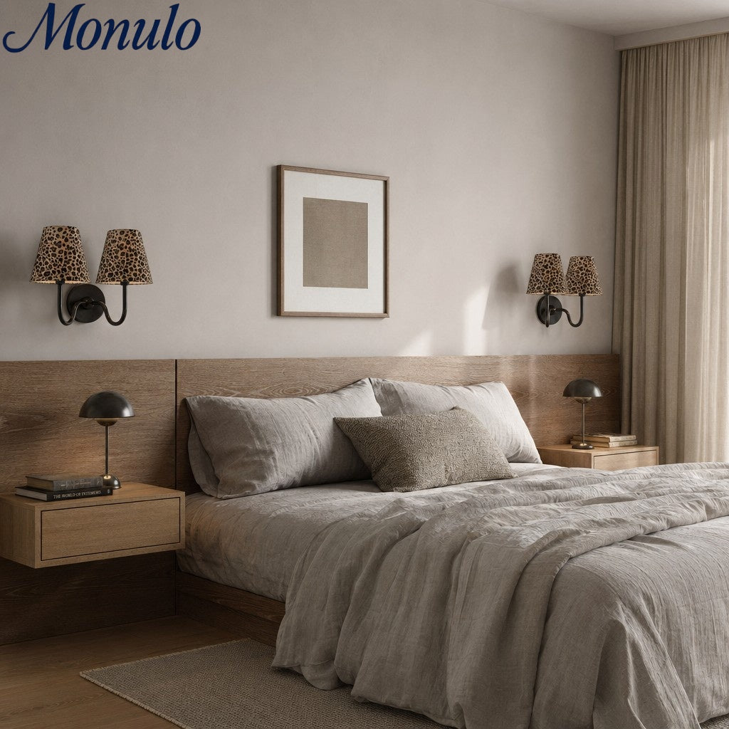 Luvora Classic Leopard Shade Wall Lamp - Vintage Style for Bedroom Lighting | Souliia