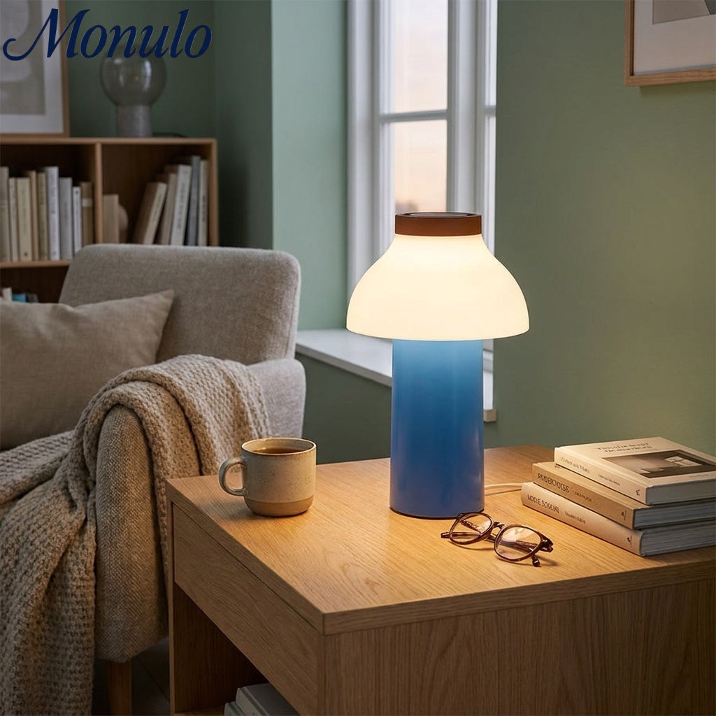 Moderní přenosná stolní lampa – minimalistické dobíjecí světlo pro použití v interiéru i exteriéru | Souliia