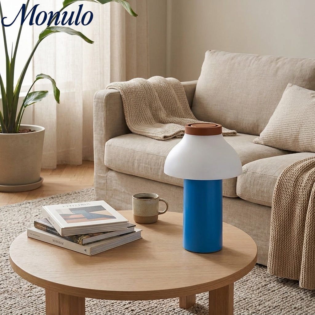 Moderní přenosná stolní lampa – minimalistické dobíjecí světlo pro použití v interiéru i exteriéru | Souliia