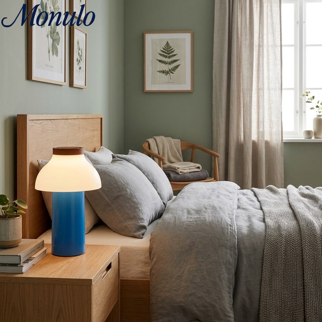Moderní přenosná stolní lampa – minimalistické dobíjecí světlo pro použití v interiéru i exteriéru | Souliia