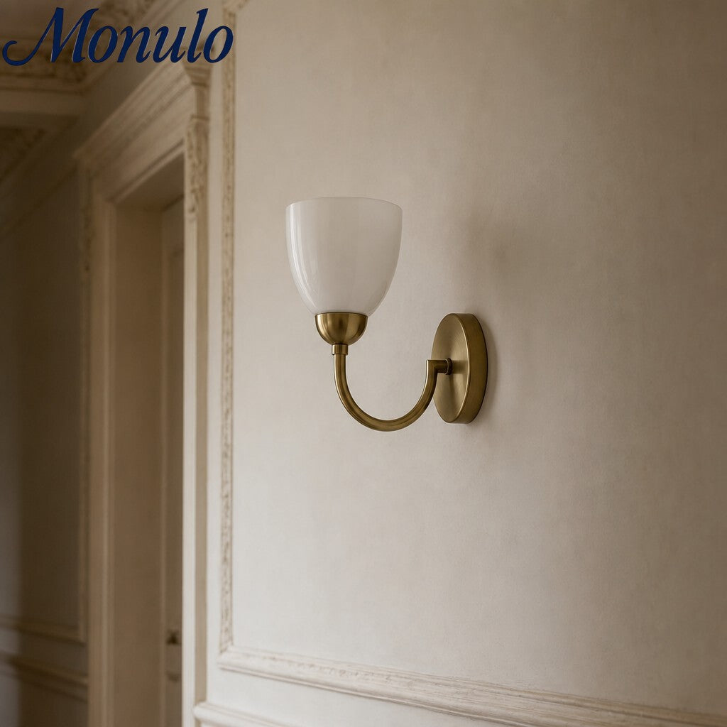Sculptural Shell Inspired Modern Wall Lamp for Bedside and Living Room | Souliia