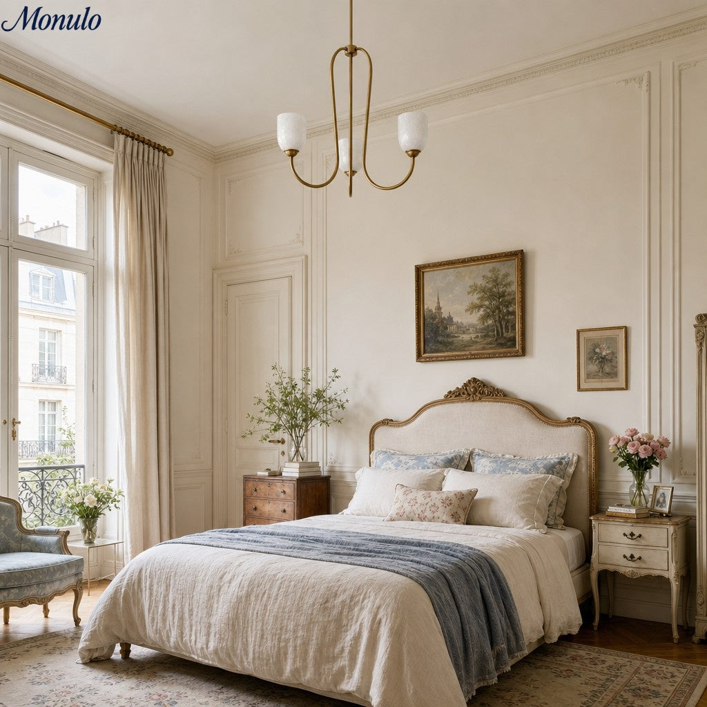 Shell Shade French Vintage Chandelier for Dining Room Lighting | Souliia