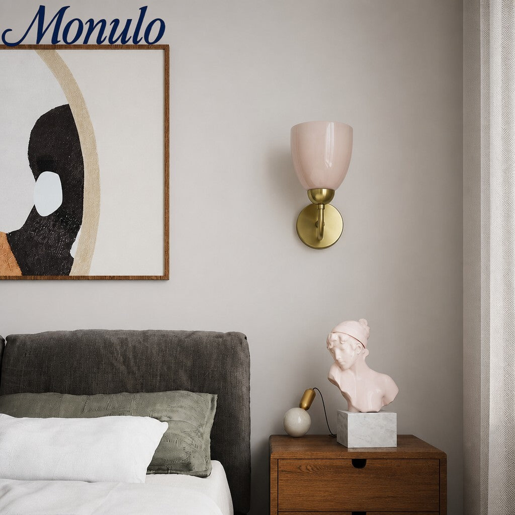 Sculptural Shell Inspired Modern Wall Lamp for Bedside and Living Room | Souliia