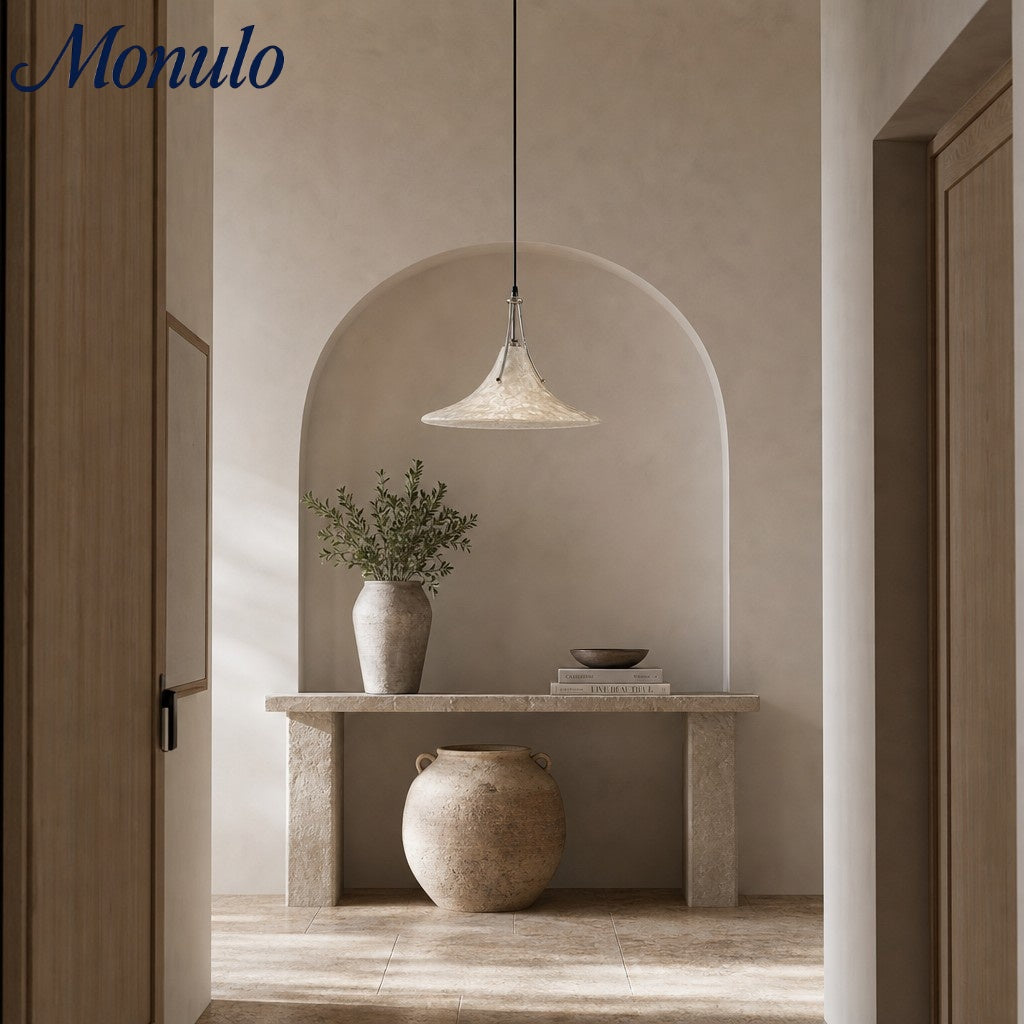 Sculptural Organic Form Minimalist Hanging Light for Bedroom and Hallway Decor | Souliia