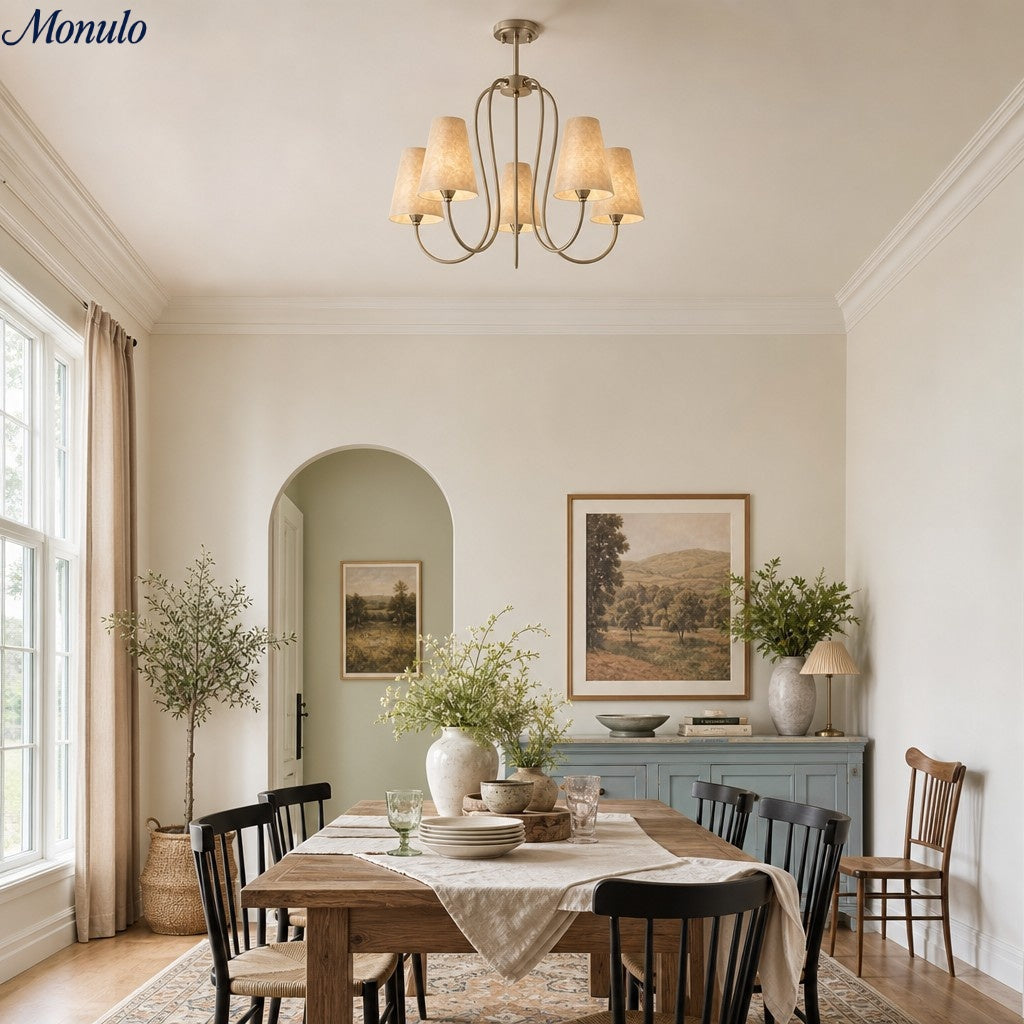 Sculptural Multi Head Pendant Chandelier for Refined Home Interiors | Souliia