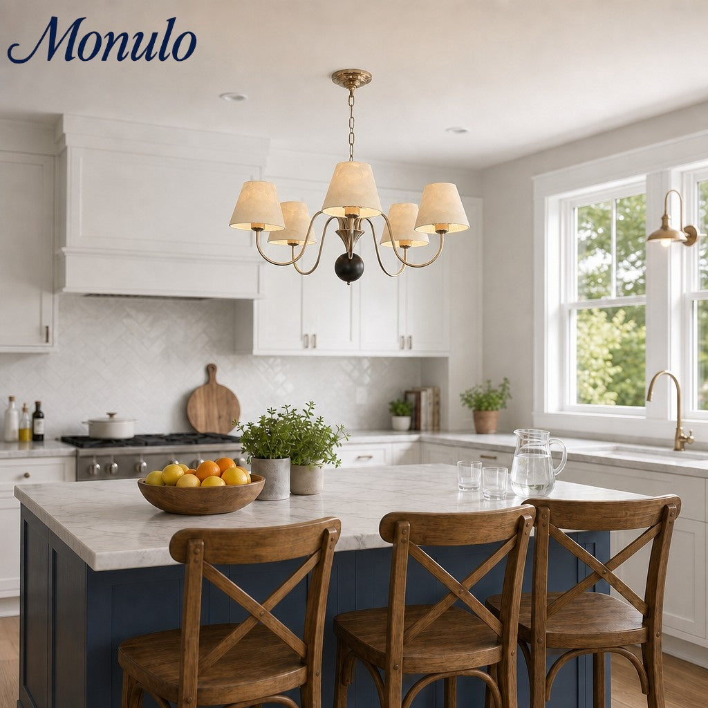 Sculptural Branch Form Coastal Chandelier for Dining Room Accent Lighting | Souliia