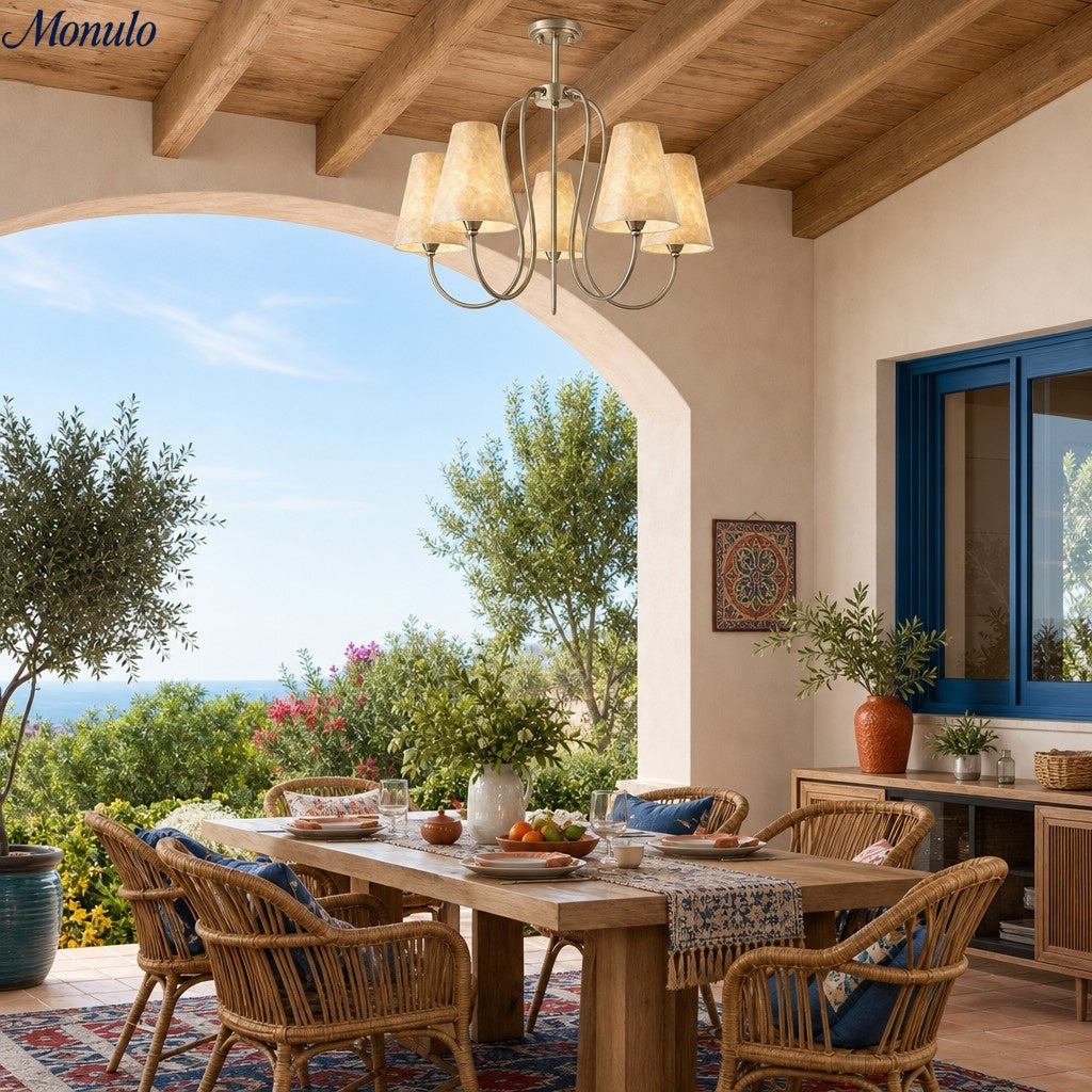 Sculptural Multi Head Pendant Chandelier for Refined Home Interiors | Souliia