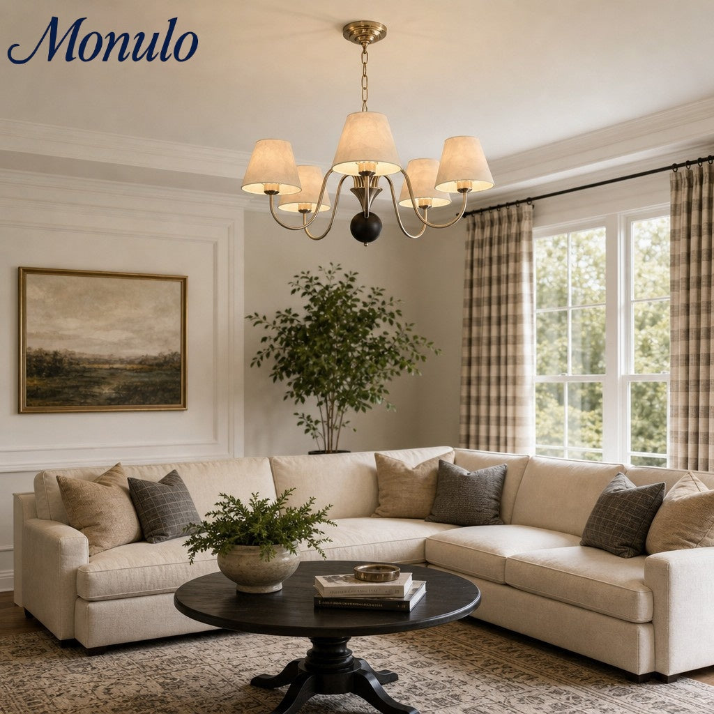 Sculptural Branch Form Coastal Chandelier for Dining Room Accent Lighting | Souliia