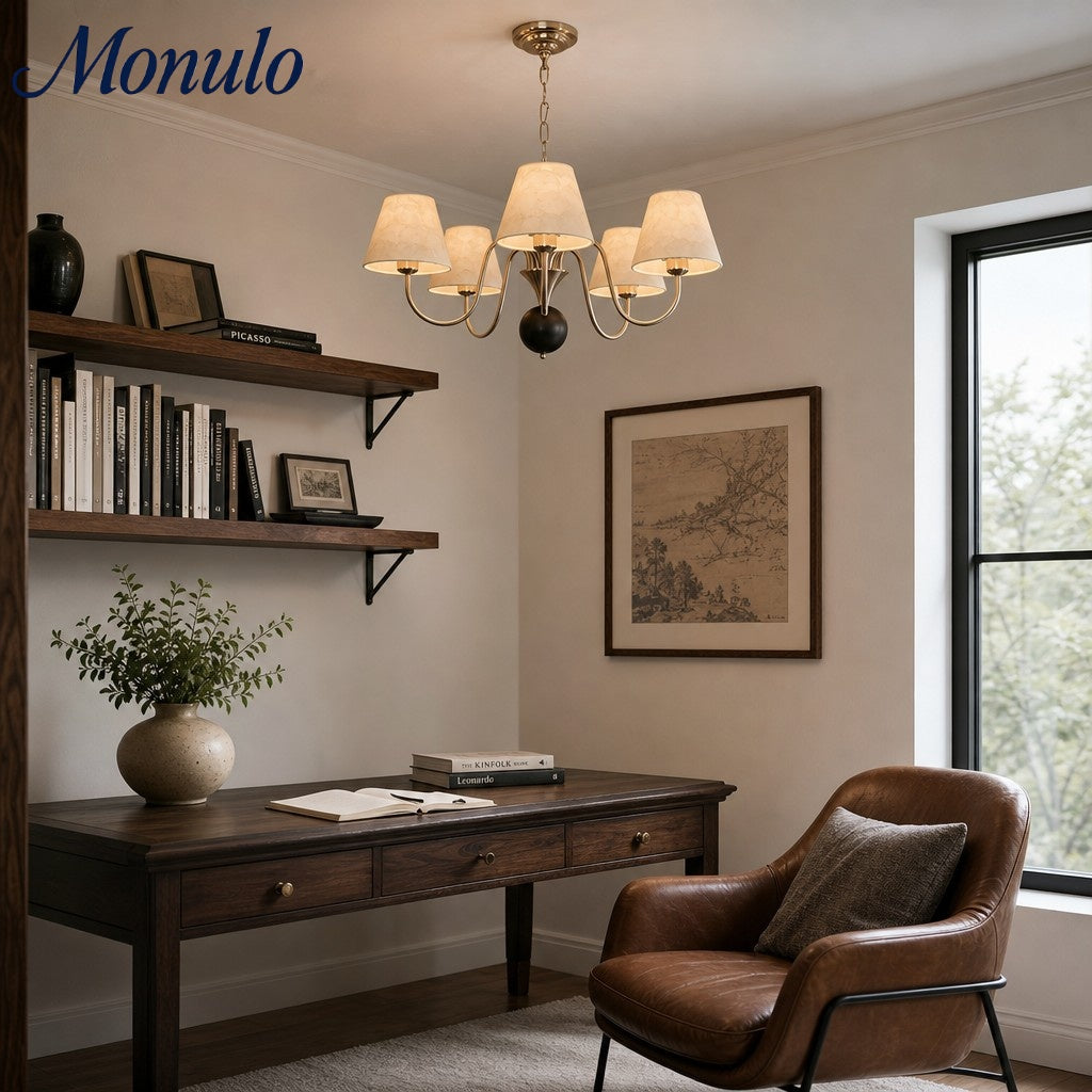 Sculptural Branch Form Coastal Chandelier for Dining Room Accent Lighting | Souliia