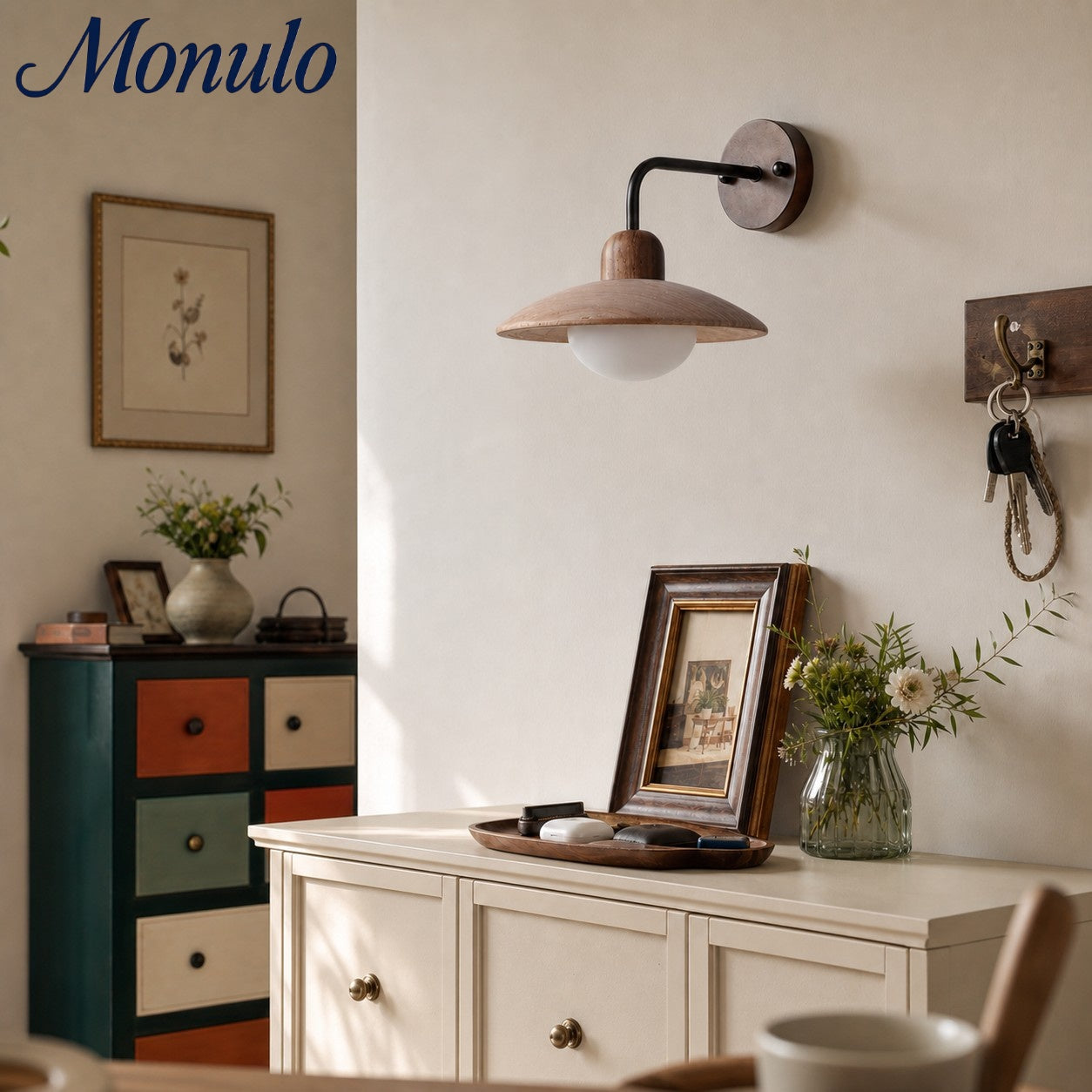 Travira Disc Travertine Wall Light - Modern Minimalist Sconce for Living Room | Souliia