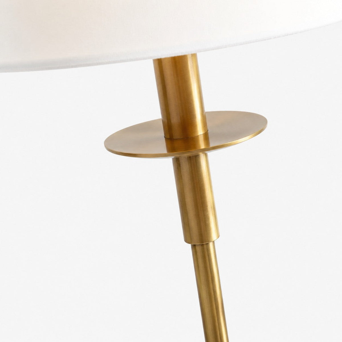 Rowan Linen Iron Table Lamp - Elegant Traditional Bedside Lighting | Souliia