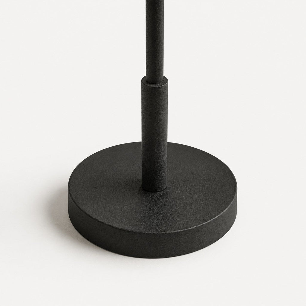 Rowan Linen Iron Table Lamp - Elegant Traditional Bedside Lighting | Souliia