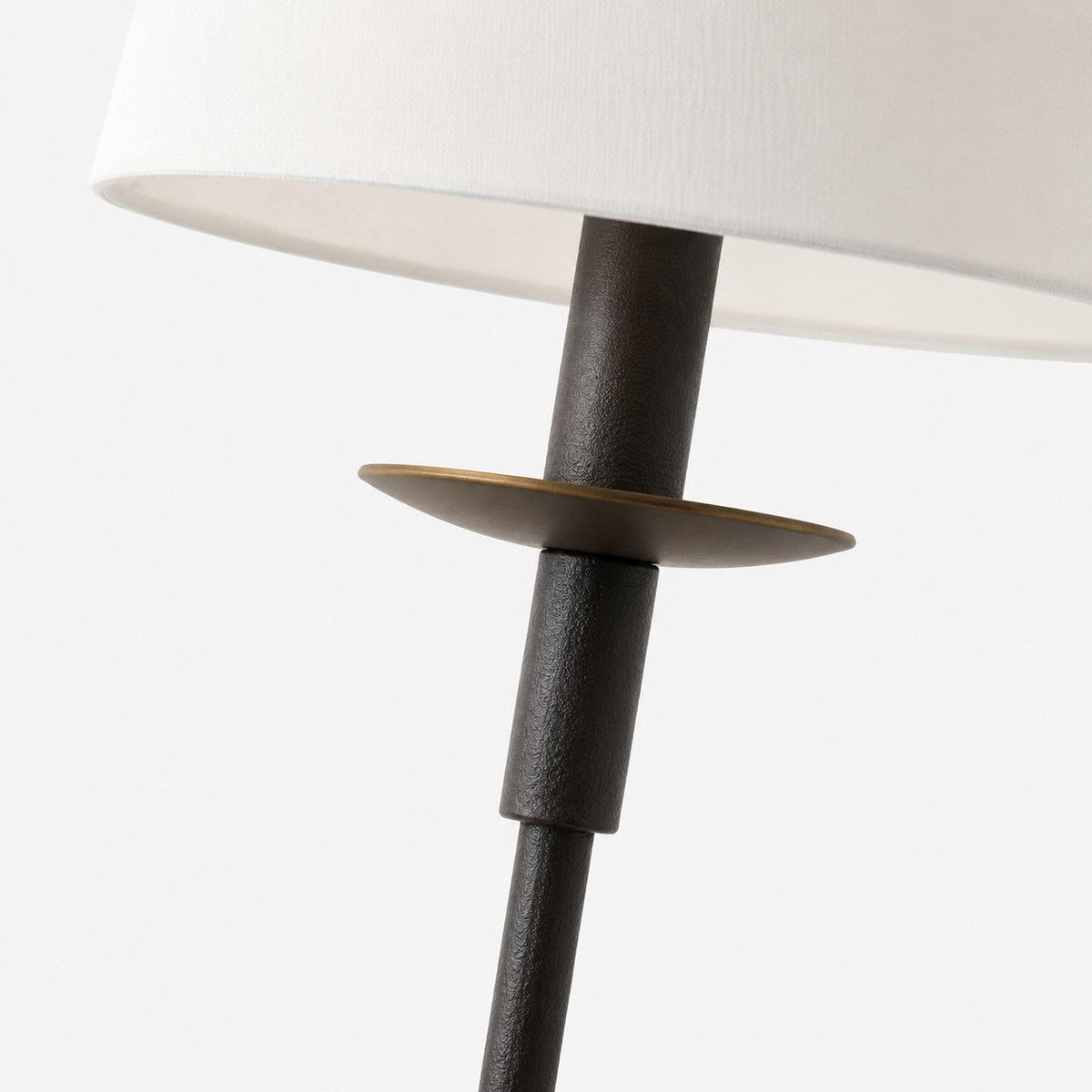 Rowan Linen Iron Table Lamp - Elegant Traditional Bedside Lighting | Souliia