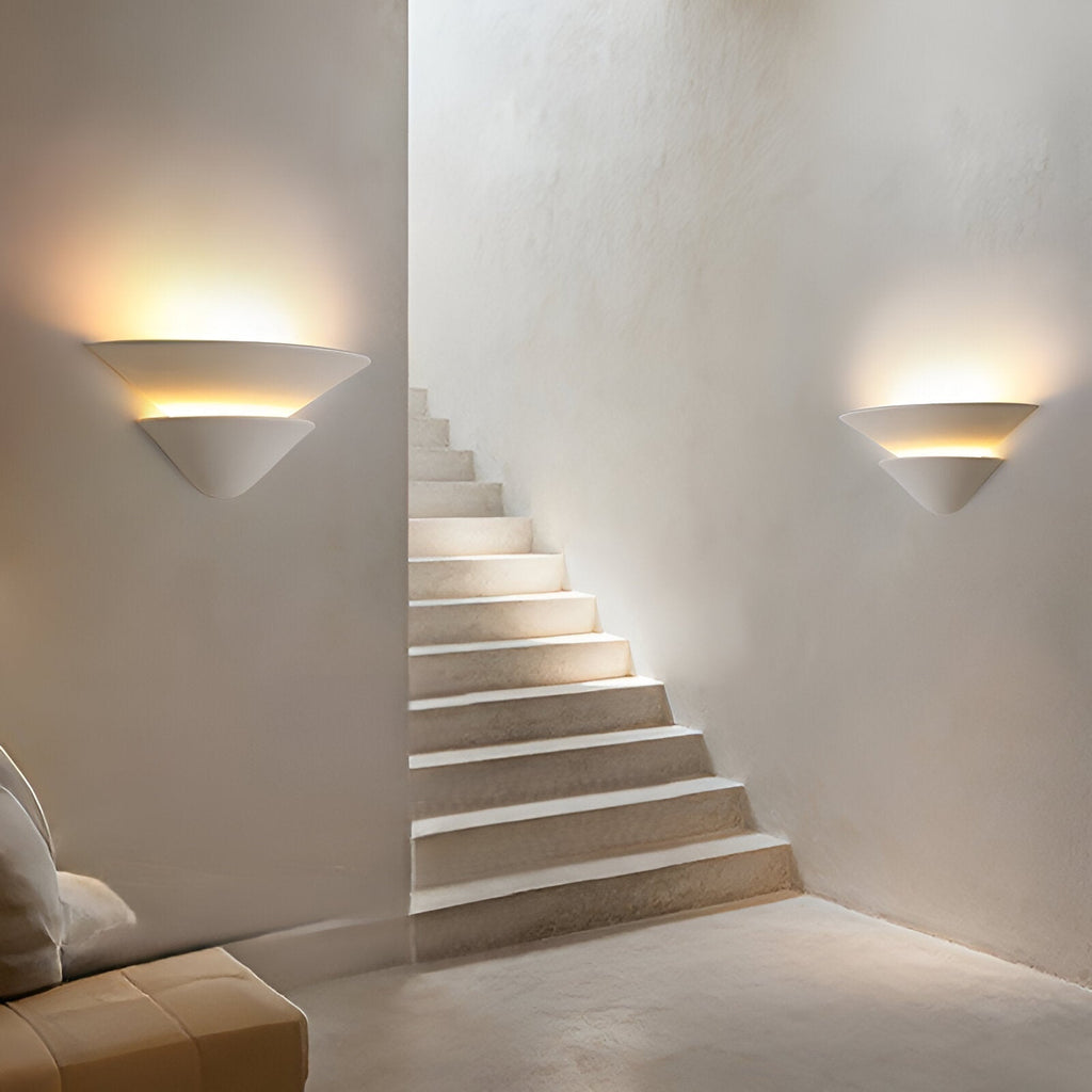 Shellora Wabi-Sabi Plaster Wall Light | Souliia
