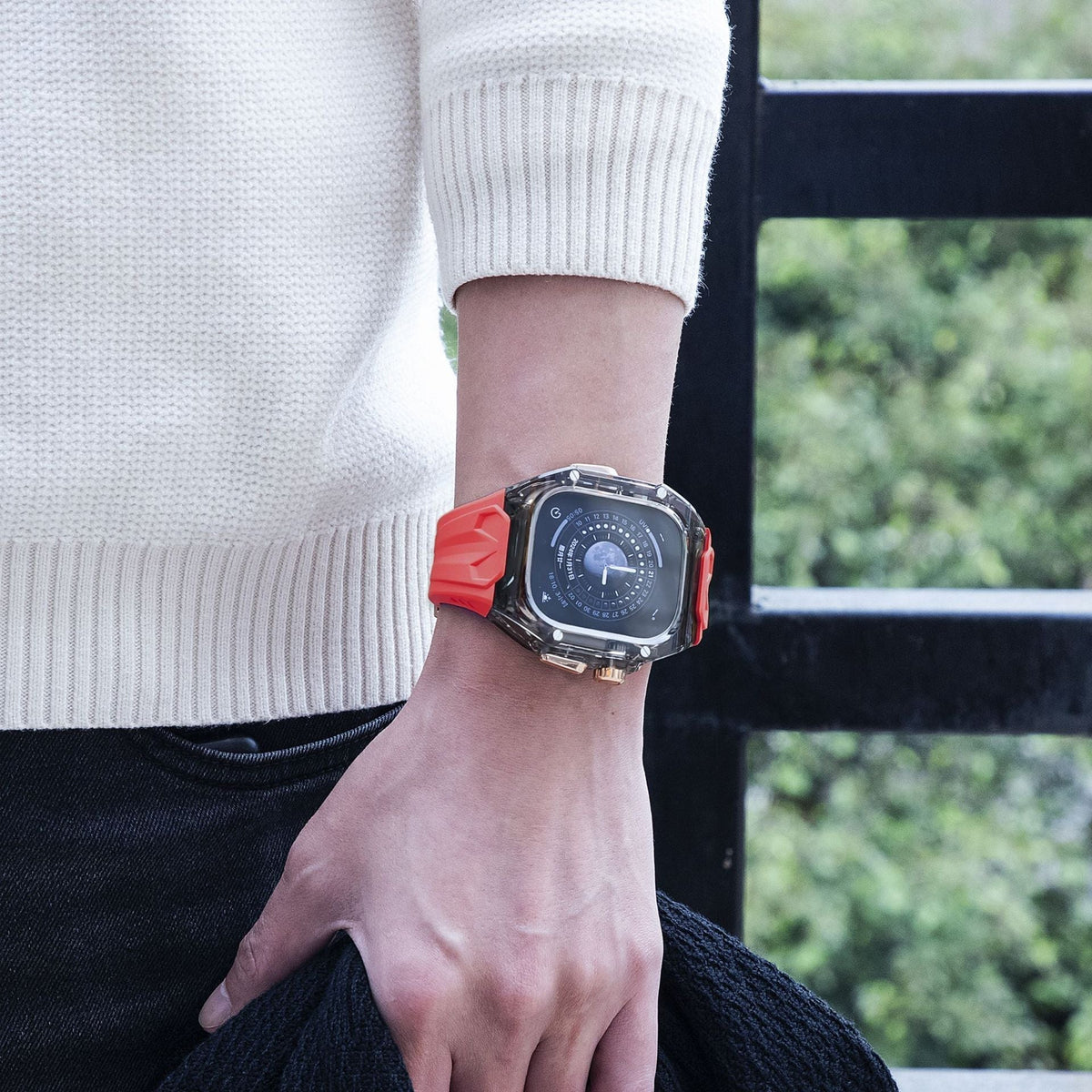 IceNova Polycarbonate Silicone Case — Apple Watch Series Shell and Strap Cover