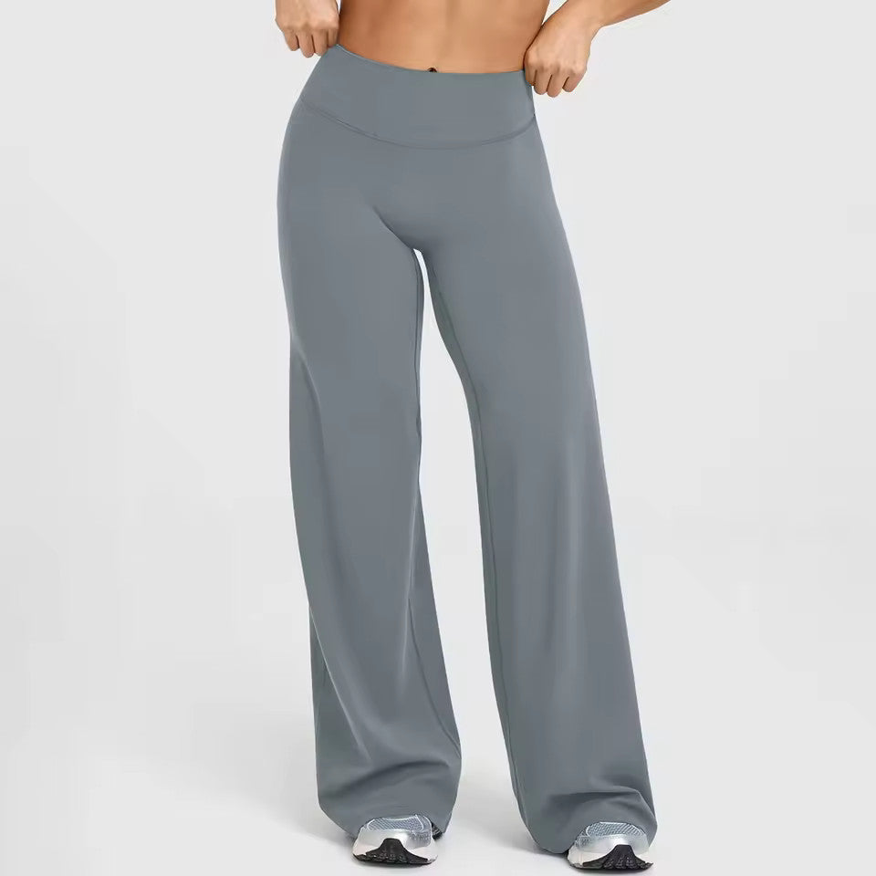 VestaLoom – Buttery-Soft High-Waist Wide-Leg Flare Yoga Pants - Souliia