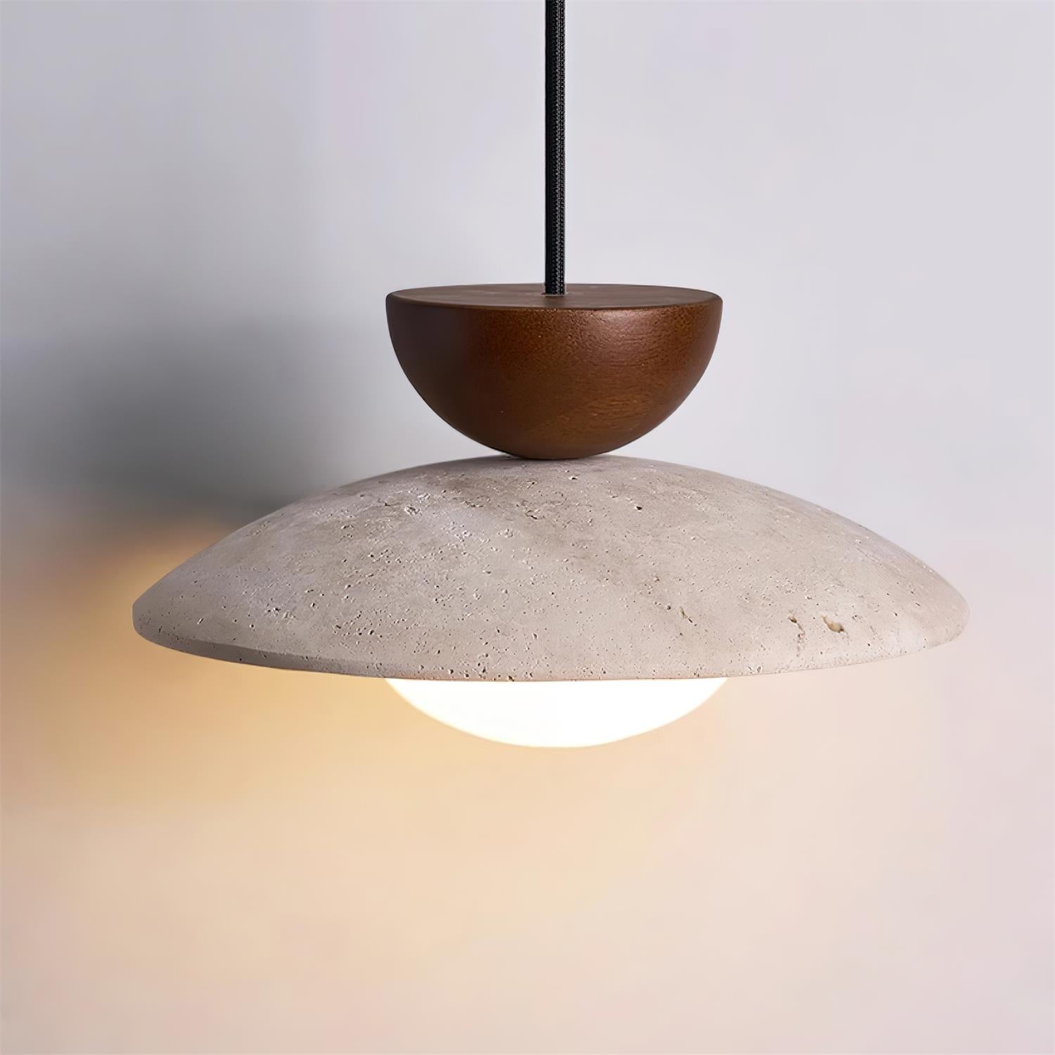 Tia Travertine Pendant Lamp | Souliia