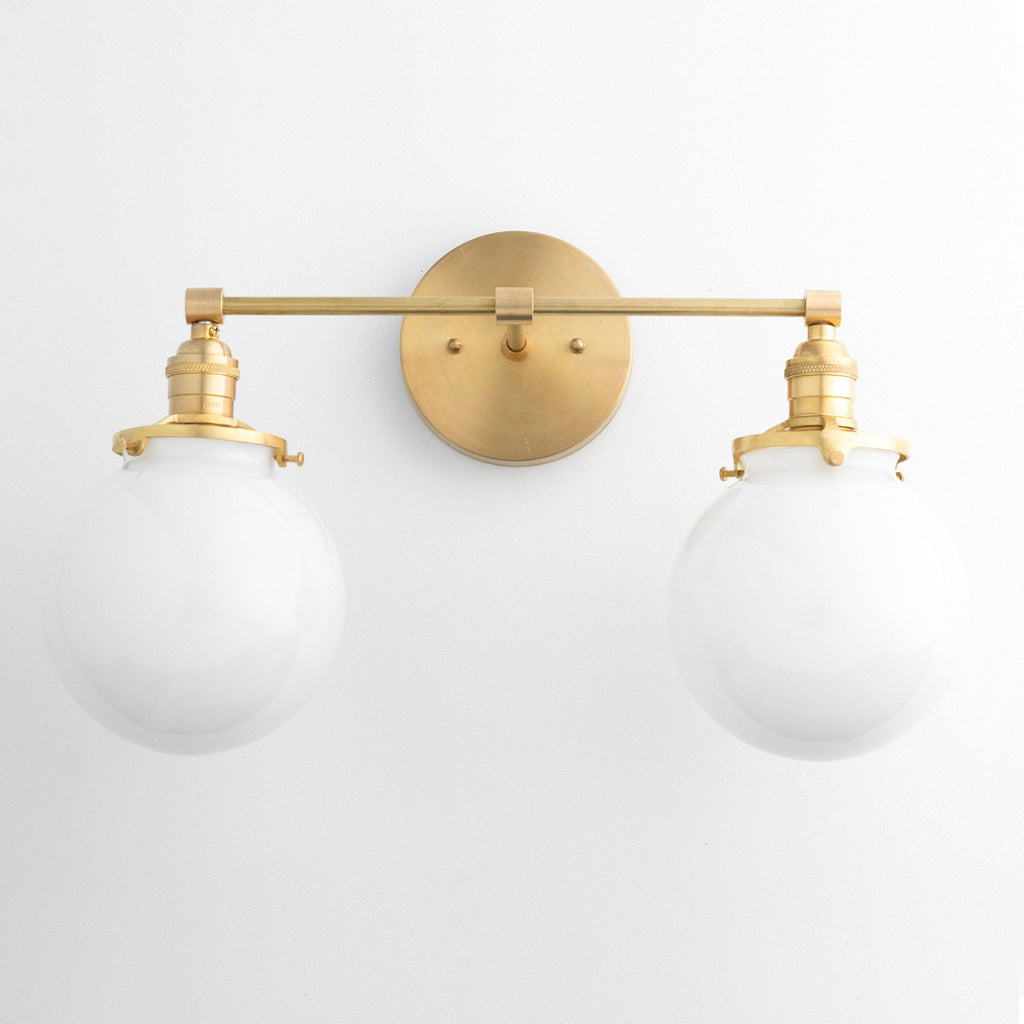 Lumio Globe Geometric Linear Vanity Light – Modern Bathroom Wall Fixture for Mirror and Sink Areas | Souliia
