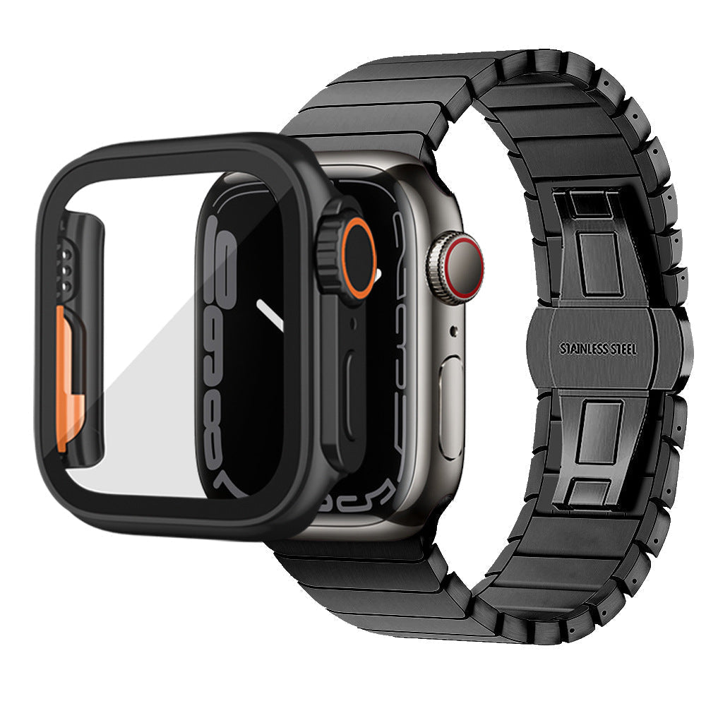 NovaGuard Waterproof Apple Watch Case — Slim, 9H Glass Shield