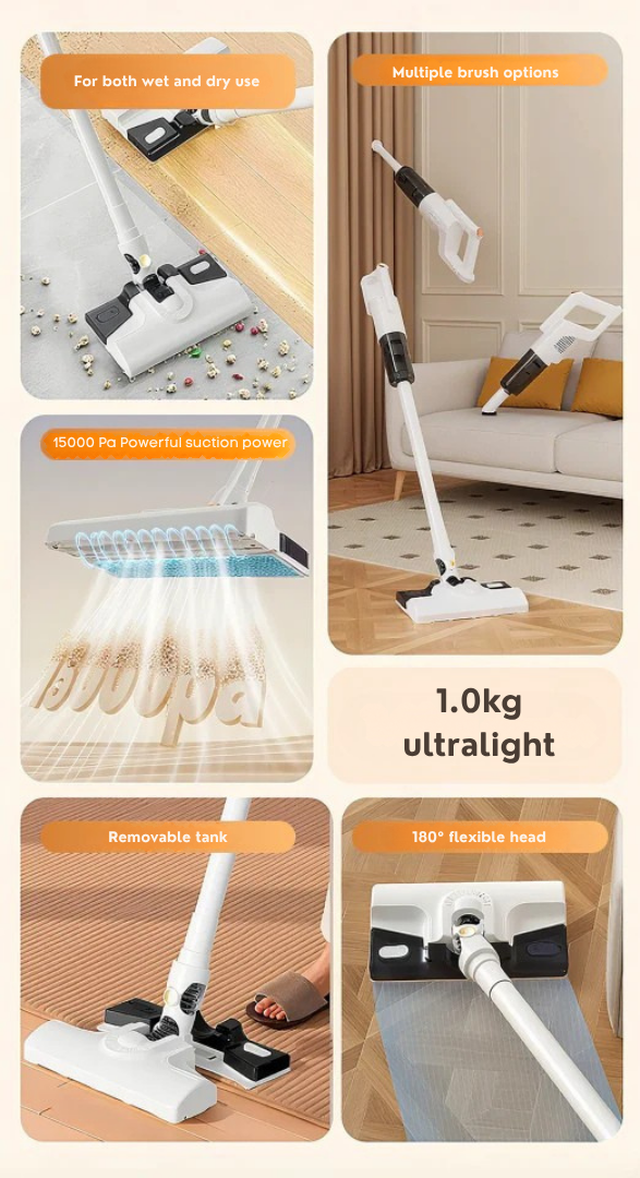 VioraClean 3-in-1 Cordless Vacuum — Effortless Power That Frees You From Cleaning Chores - Souliia