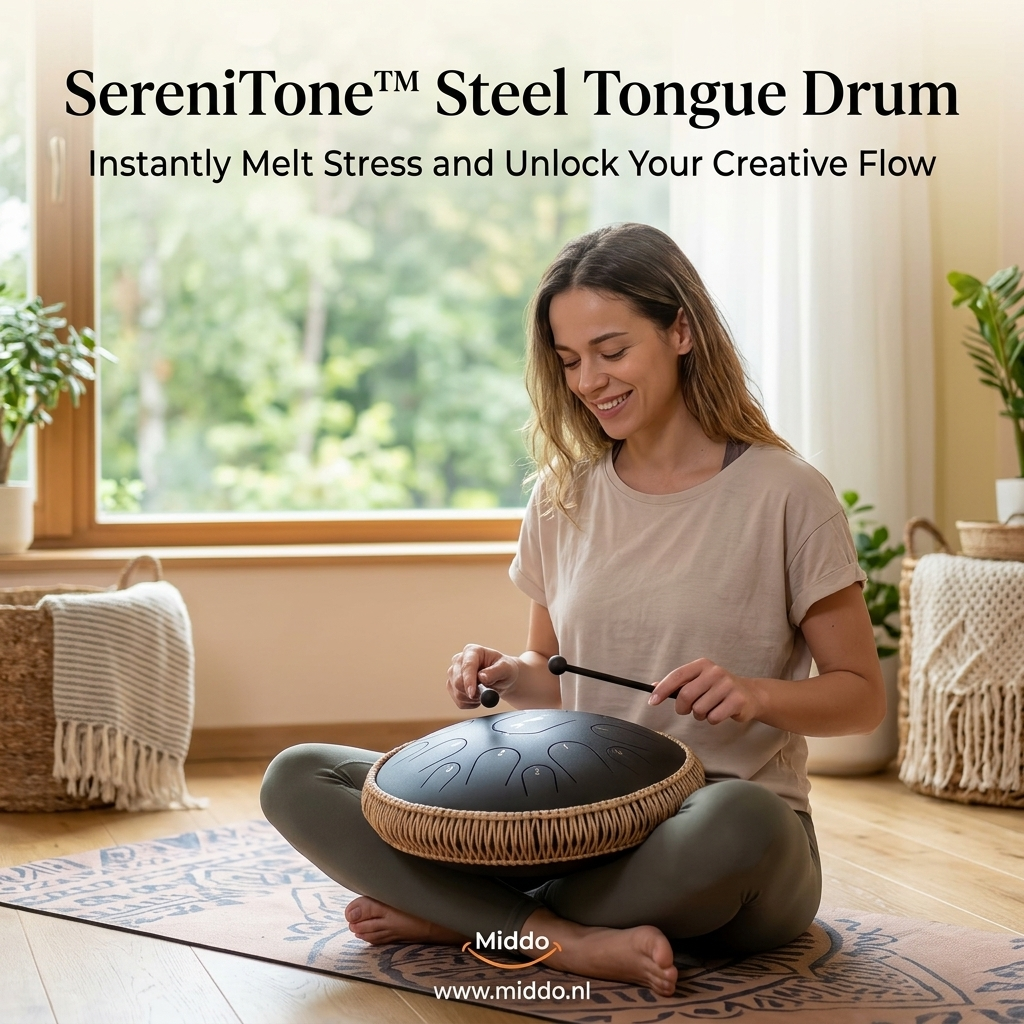 SereniTone Steel Tongue Drum — Instantly Melt Stress and Unlock Your Creative Flow - Souliia