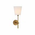 Rowan Classic Fabric Shade Wall Sconce Elegant Style - Bedroom Bedside Lighting | Souliia