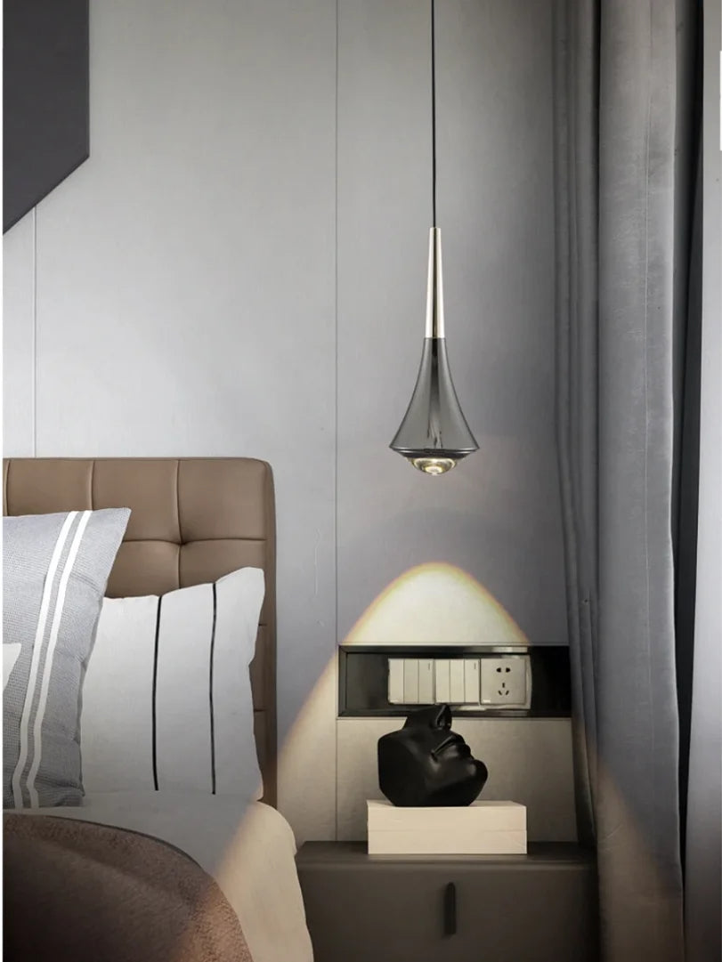 Lumenora LED Teardrop Pendant Light — Nordic Metal Ceiling Fixture