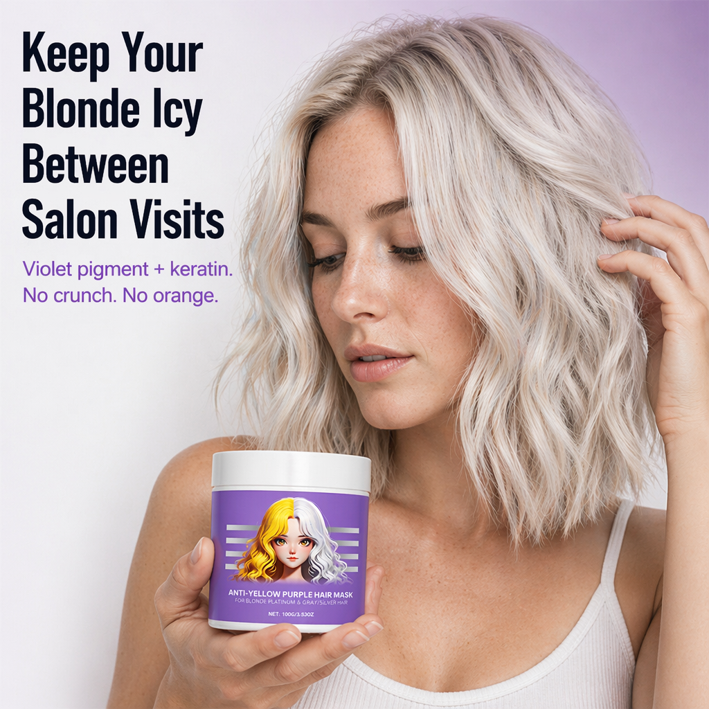 VioletLock — Kill Brassy Yellow, Deep-Condition & Keep Blonde Cool Between Salon Visits - Souliia