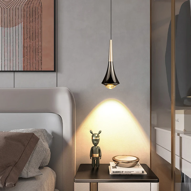 Lumenora LED Teardrop Pendant Light — Nordic Metal Ceiling Fixture